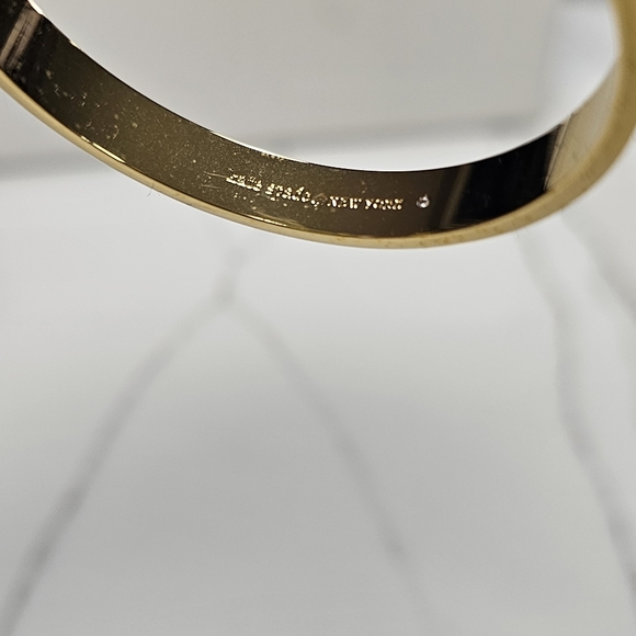 Kate Spade Elegant Black and Gold Hoop Earrings - Picture 6 of 7